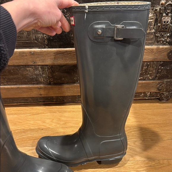 Hunter Gray Rain Boots - Picture 3 of 5